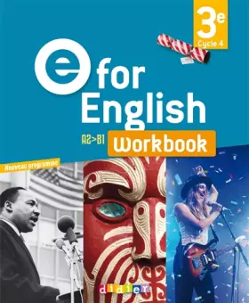 Couverture du produit · E for English 3e (éd. 2017) - Workbook - version papier