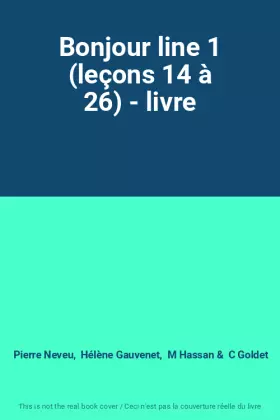Couverture du produit · Bonjour line 1 (leçons 14 à 26) - livre