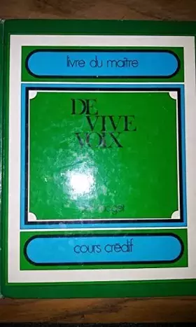 Couverture du produit · De Vive Voix