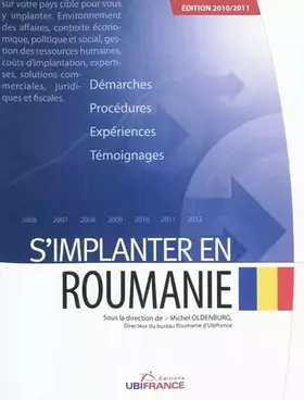 Couverture du produit · S'mplanter en Roumanie