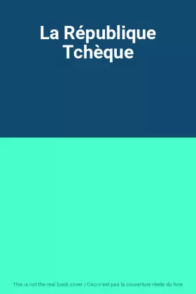 Couverture du produit · La République Tchèque