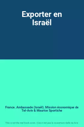 Couverture du produit · Exporter en Israël