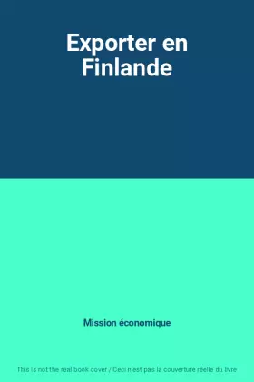 Couverture du produit · Exporter en Finlande