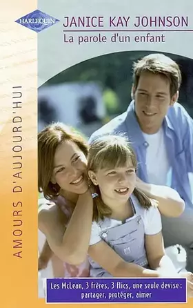 Couverture du produit · LA PAROLE D'UN ENFANT
