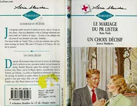 Couverture du produit · Le mariage du Pr Lister