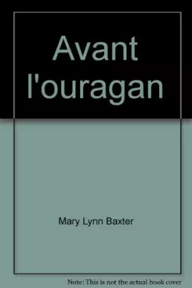 Couverture du produit · Avant l'ouragan