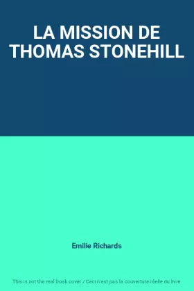 Couverture du produit · LA MISSION DE THOMAS STONEHILL