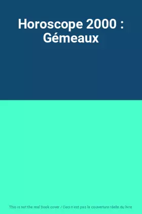 Couverture du produit · Horoscope 2000 : Gémeaux