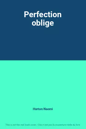 Couverture du produit · Perfection oblige