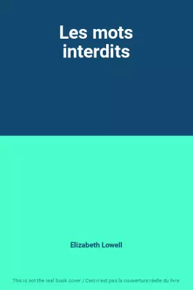 Couverture du produit · Les mots interdits