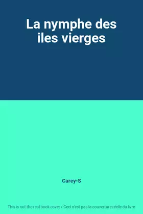 Couverture du produit · La nymphe des iles vierges