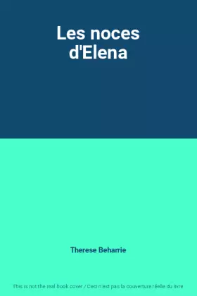 Couverture du produit · Les noces d'Elena