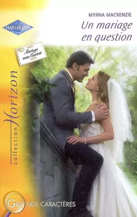 Couverture du produit · Un mariage en question