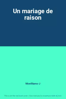 Couverture du produit · Un mariage de raison