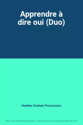 Couverture du produit · Apprendre à dire oui (Duo)