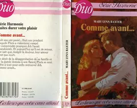 Couverture du produit · Comme avant