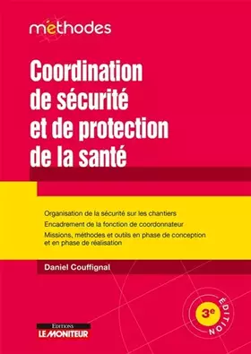 Couverture du produit · Coordination de securite et de protection de la sante