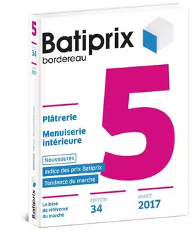 Couverture du produit · Volume 5 batiprix 2017