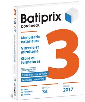 Couverture du produit · Volume 3 batiprix 2017