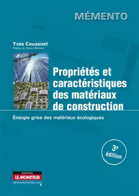 Couverture du produit · Propriétés et caractéristiques des matériaux de construction
