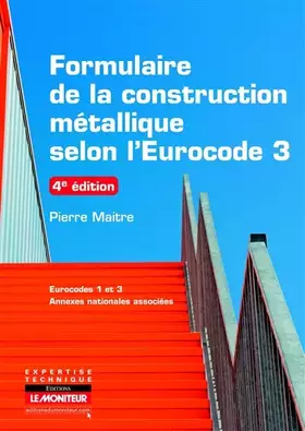 Couverture du produit · Formulaire de la construction métallique selon l'Eurocode 3