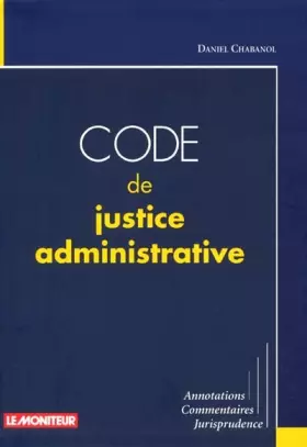 Couverture du produit · Code du justice administrative
