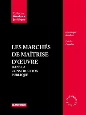 Couverture du produit · Les marchés de maîtrise d'oeuvre