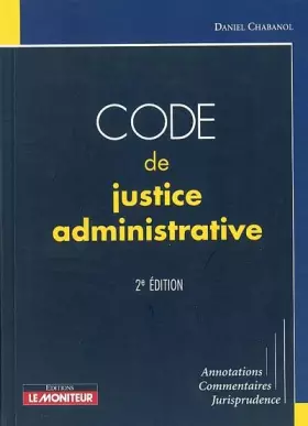 Couverture du produit · Code de justice administrative