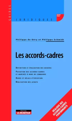 Couverture du produit · Les accords-cadres