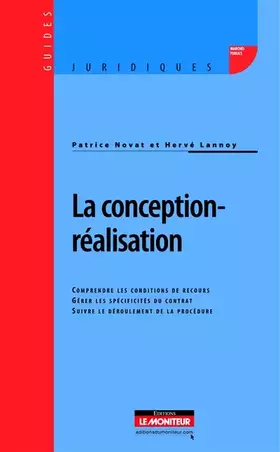 Couverture du produit · La conception-réalisation
