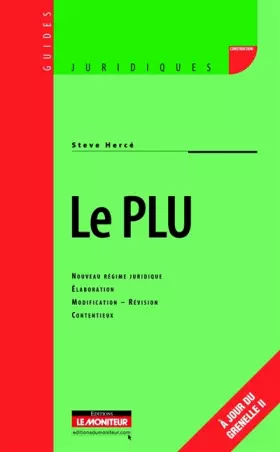 Couverture du produit · Le PLU