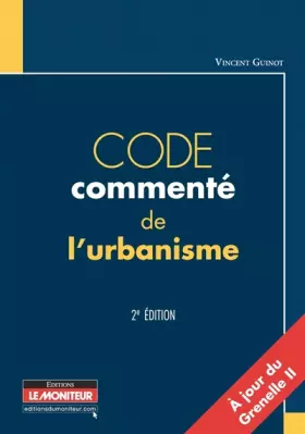 Couverture du produit · Code commenté de l'urbanisme