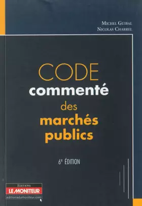 Couverture du produit · Code commenté des marchés publics