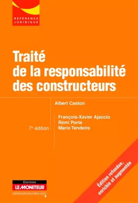 Couverture du produit · Traité de la responsabilité des constructeurs