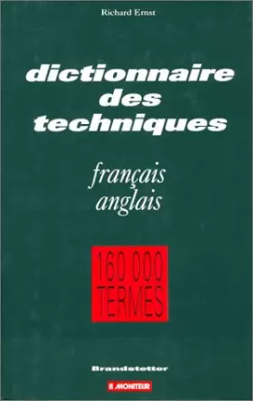 Couverture du produit · Dictionnaire des techniques : francais-anglais