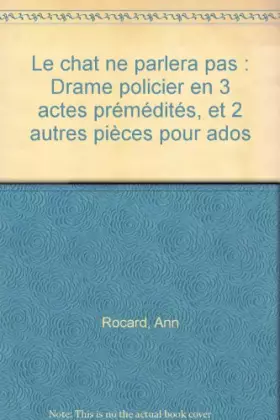 Couverture du produit · Le chat ne parlera pas