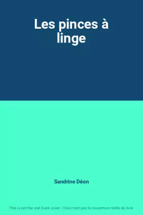 Couverture du produit · Les pinces à linge