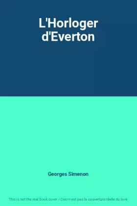 Couverture du produit · L'Horloger d'Everton