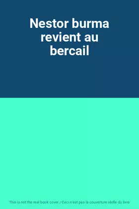 Couverture du produit · Nestor burma revient au bercail