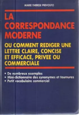 Couverture du produit · La correspondance moderne