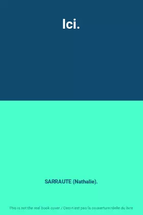 Couverture du produit · Ici.