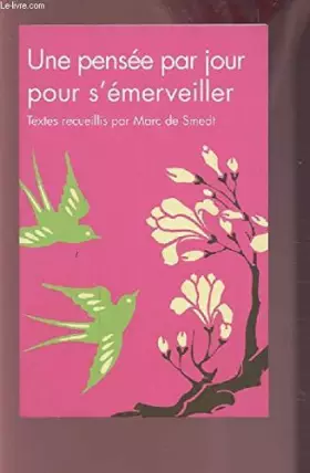 Couverture du produit · Une pensée par jour pour s'émerveiller