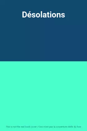 Couverture du produit · Désolations