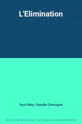Couverture du produit · L'Elimination