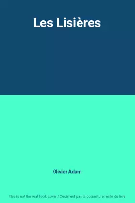 Couverture du produit · Les Lisières