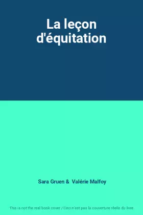 Couverture du produit · La leçon d'équitation