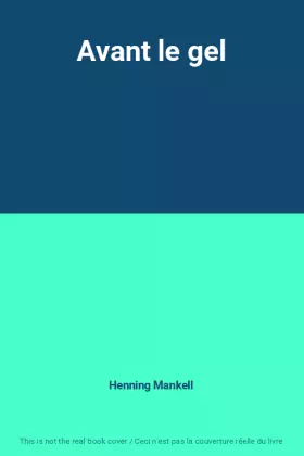 Couverture du produit · Avant le gel