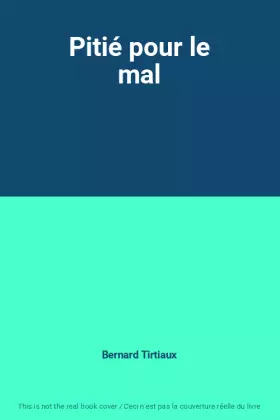 Couverture du produit · Pitié pour le mal