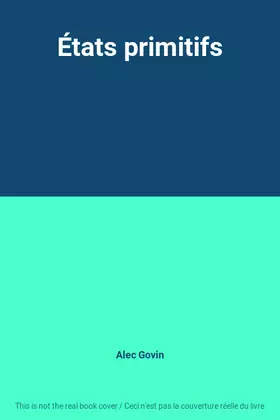 Couverture du produit · États primitifs