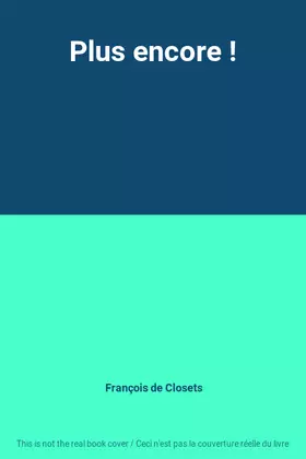 Couverture du produit · Plus encore !